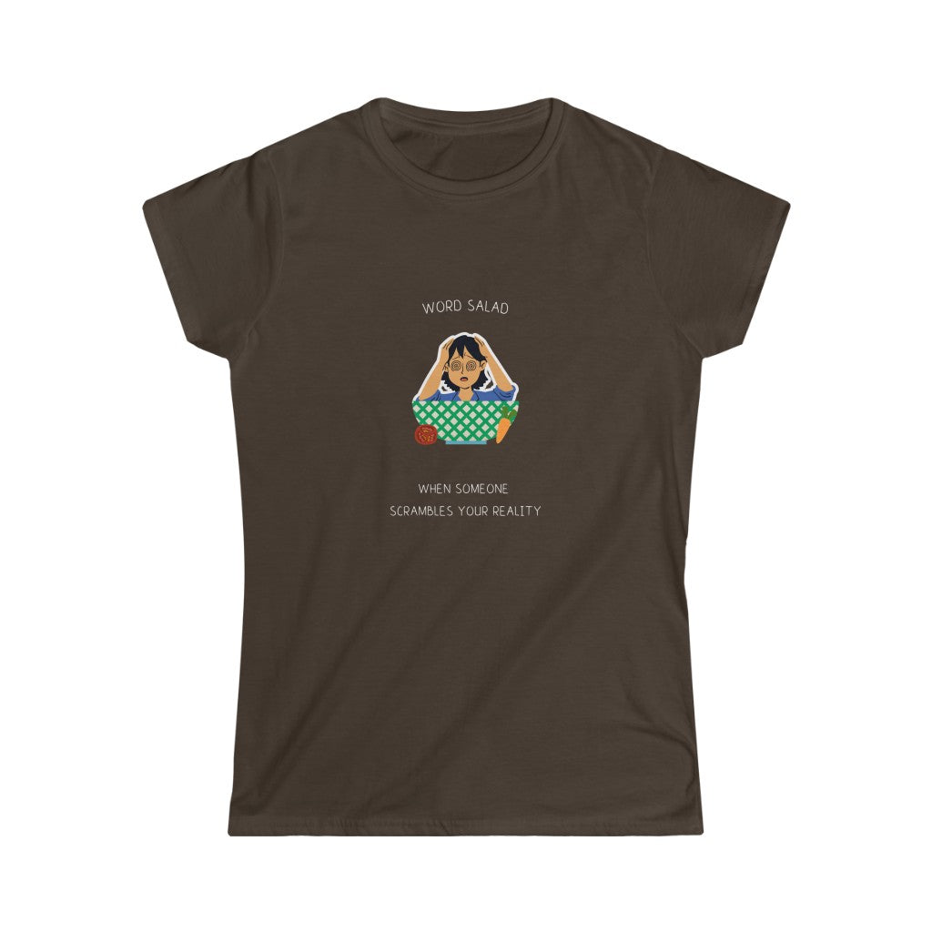 Word Salad. Cavendish Designs. Women's Soft Style T-Shirt.