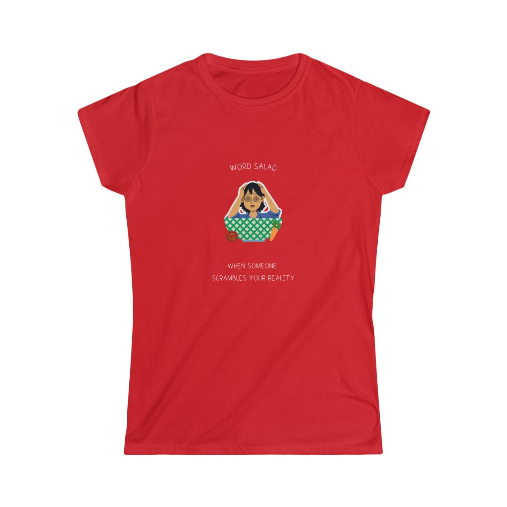 Word Salad. Cavendish Designs. Women's Soft Style T-Shirt.