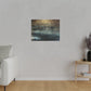 Copper Reeds on Lake. Canvas