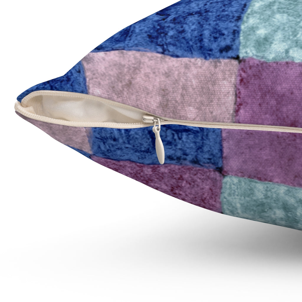 Blue Patchwork - Cushion Cover
