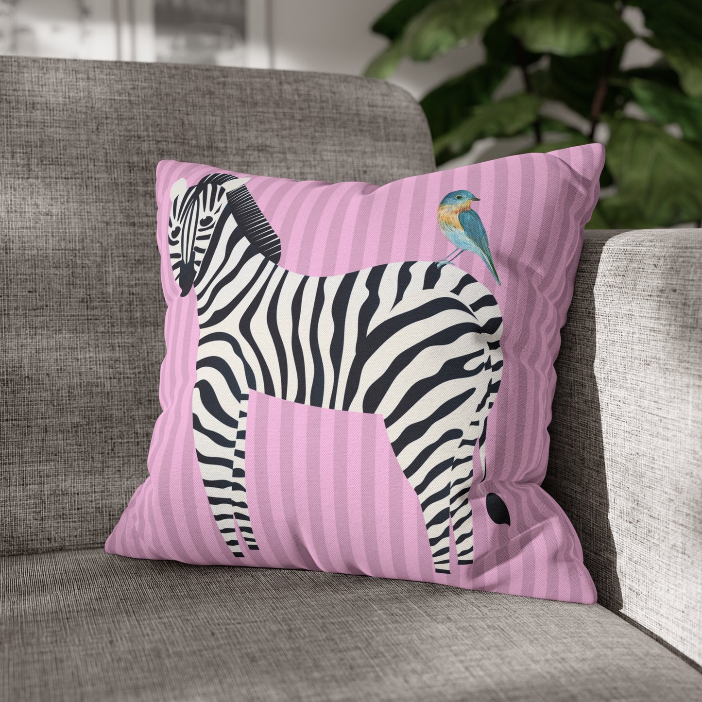 Zebra & Bird.