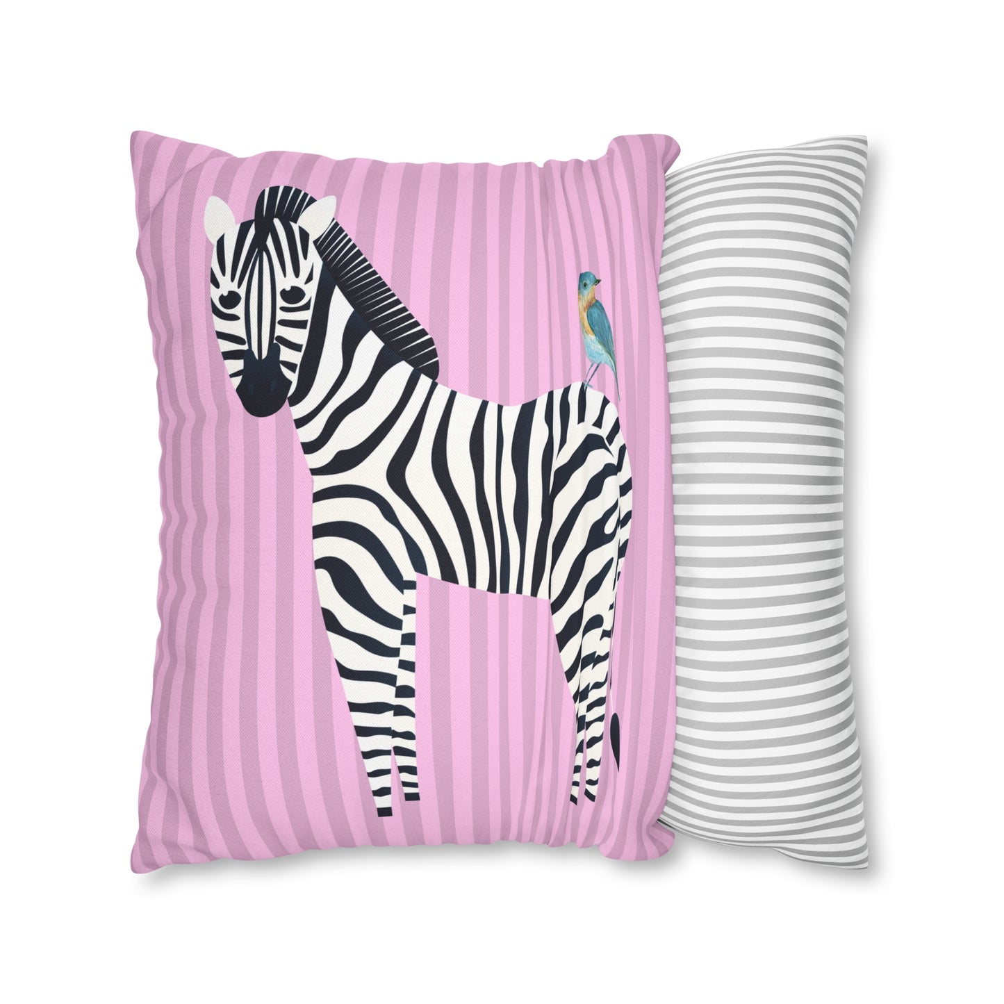 Zebra & Bird.
