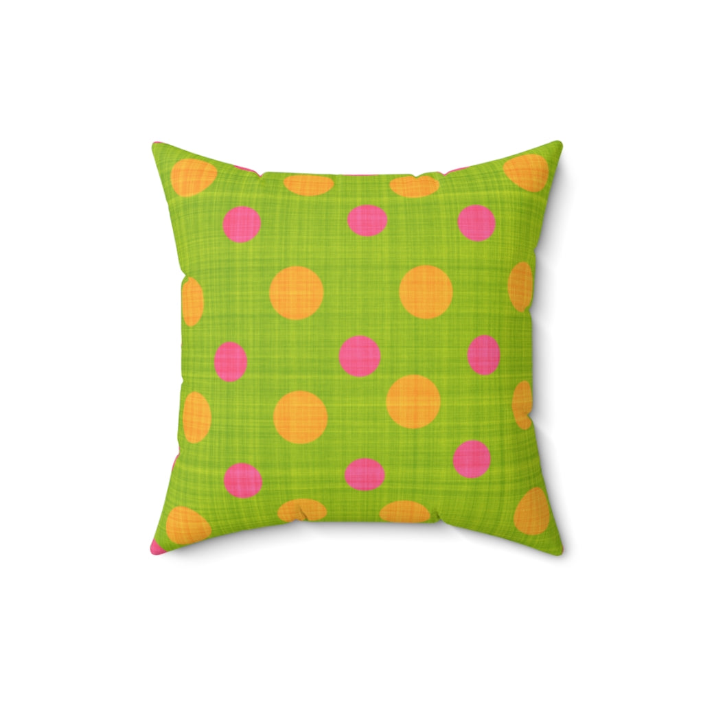Green and Pink Spots.