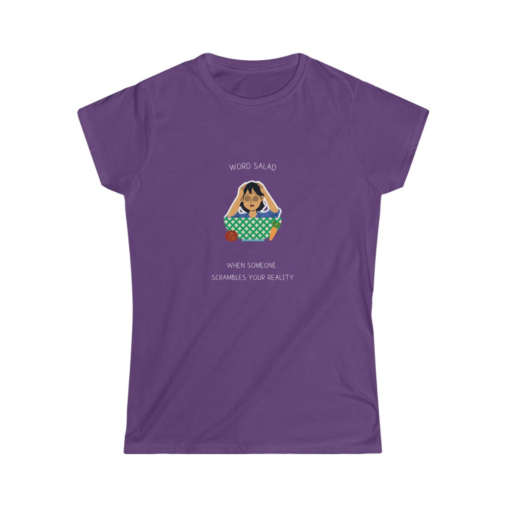 Word Salad. Cavendish Designs. Women's Soft Style T-Shirt.