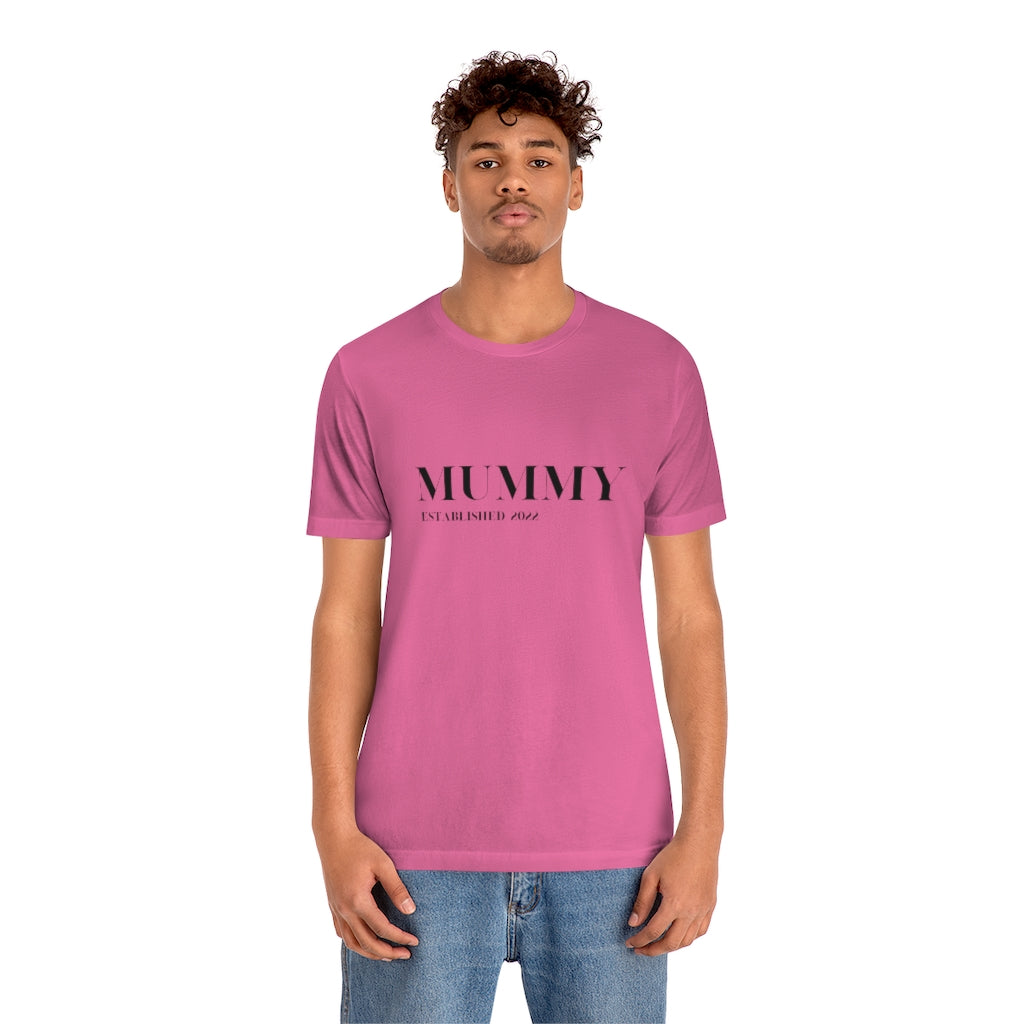 Cavendish. New Mummy Established 2022. Unisex Jersey Short Sleeve Tee