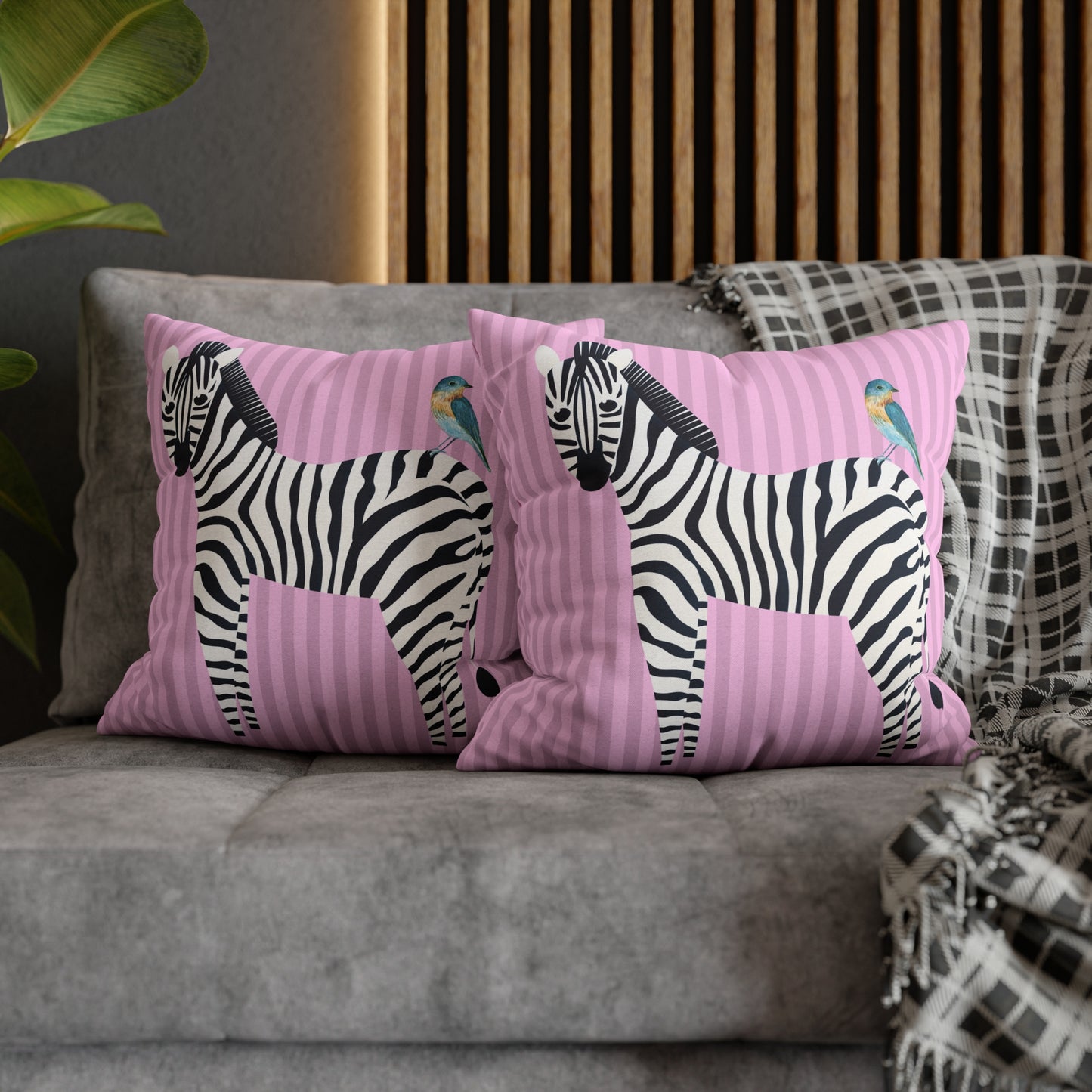 Zebra & Bird.