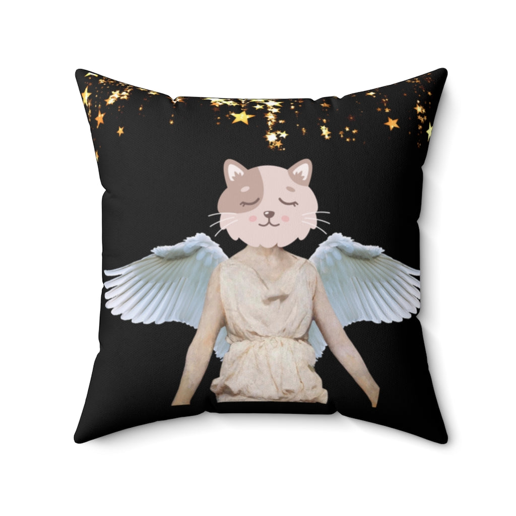 Angel Cat. Cushion Cover.