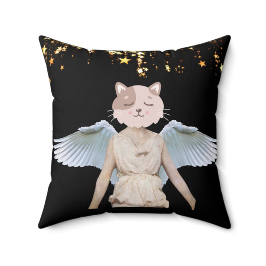 Angel Cat. Cushion Cover.