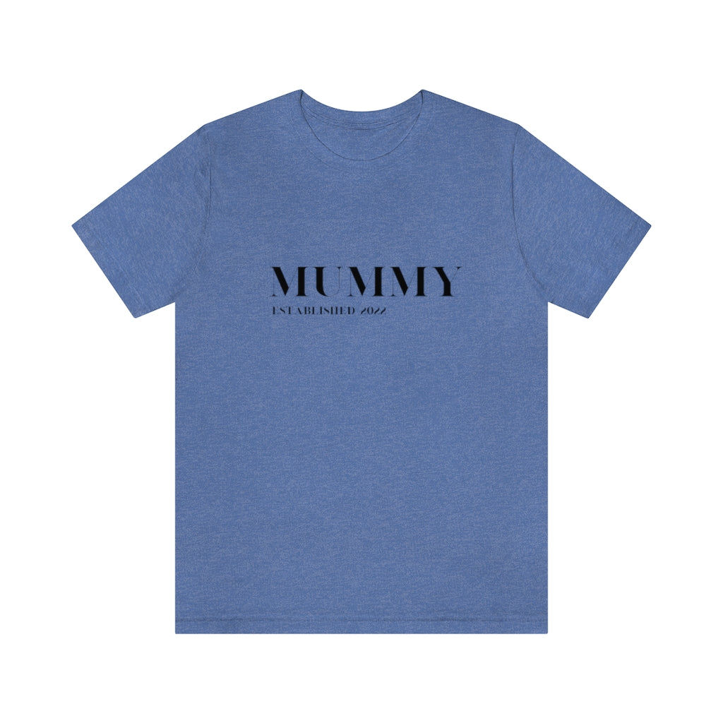 Cavendish. New Mummy Established 2022. Unisex Jersey Short Sleeve Tee