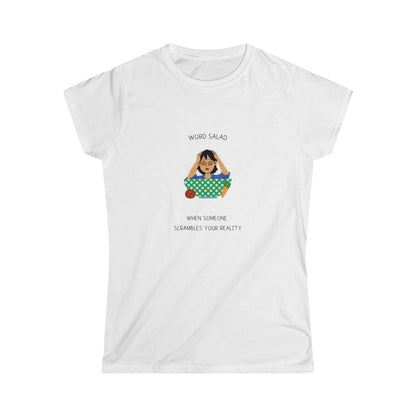 Word Salad. Cavendish Designs. Women's Soft Style T-Shirt.
