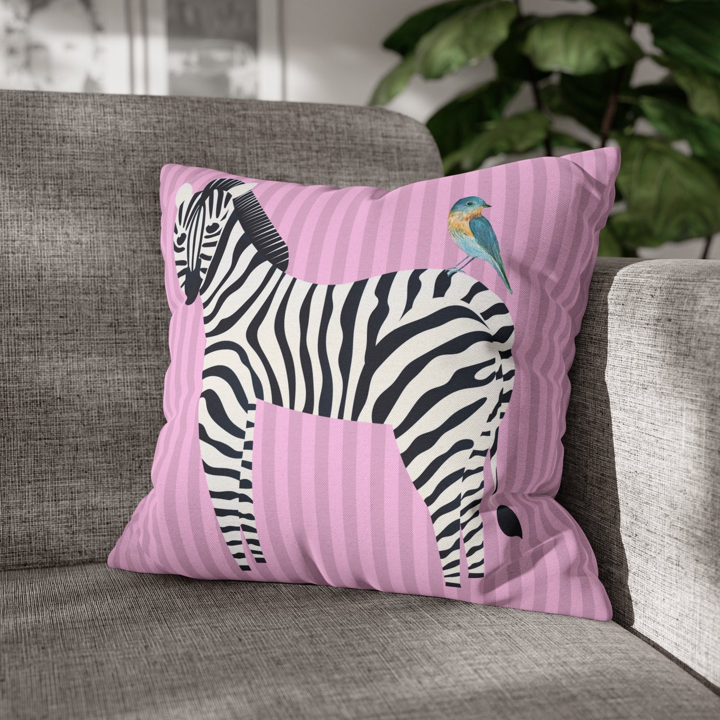 Zebra & Bird.