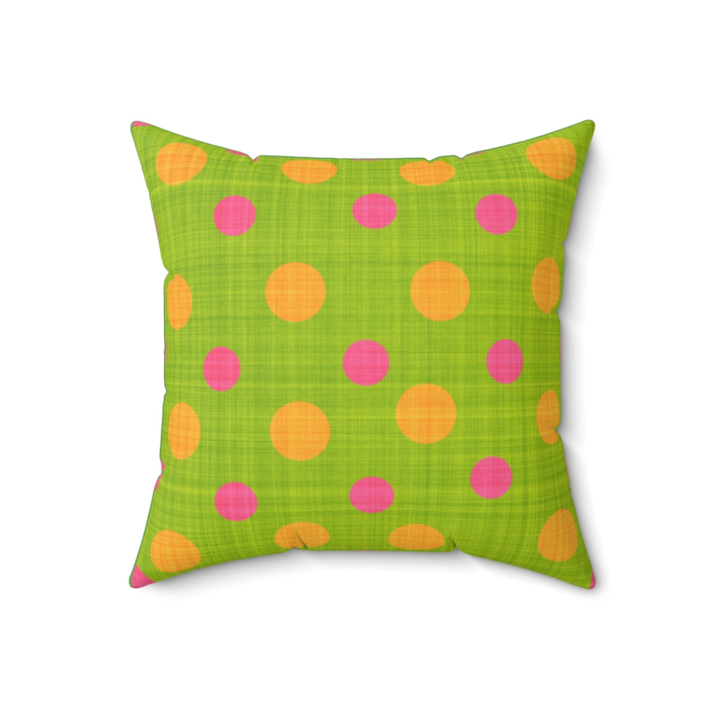 Green and Pink Spots.