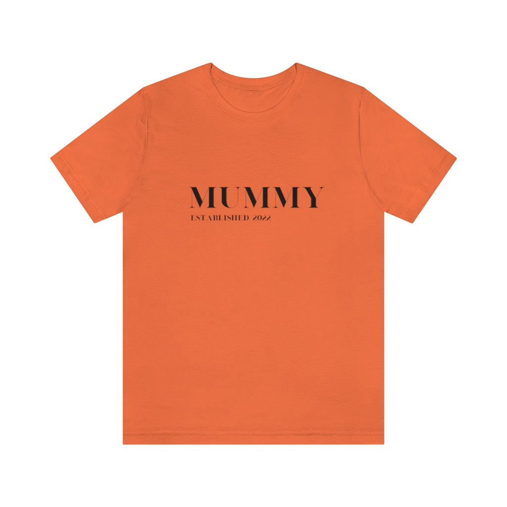 Cavendish. New Mummy Established 2022. Unisex Jersey Short Sleeve Tee
