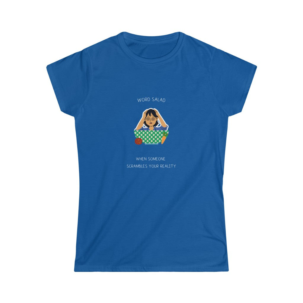 Word Salad. Cavendish Designs. Women's Soft Style T-Shirt.