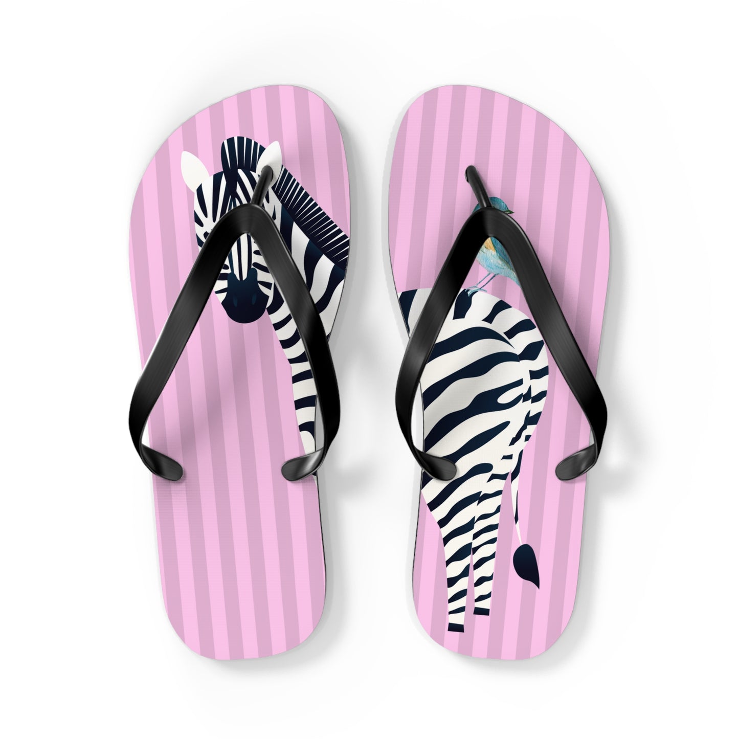 Zebra Flip Flops/Thongs