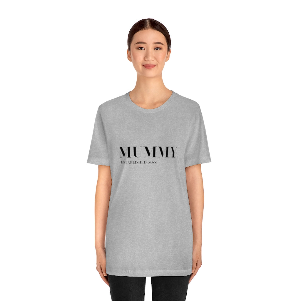 Cavendish. New Mummy Established 2022. Unisex Jersey Short Sleeve Tee