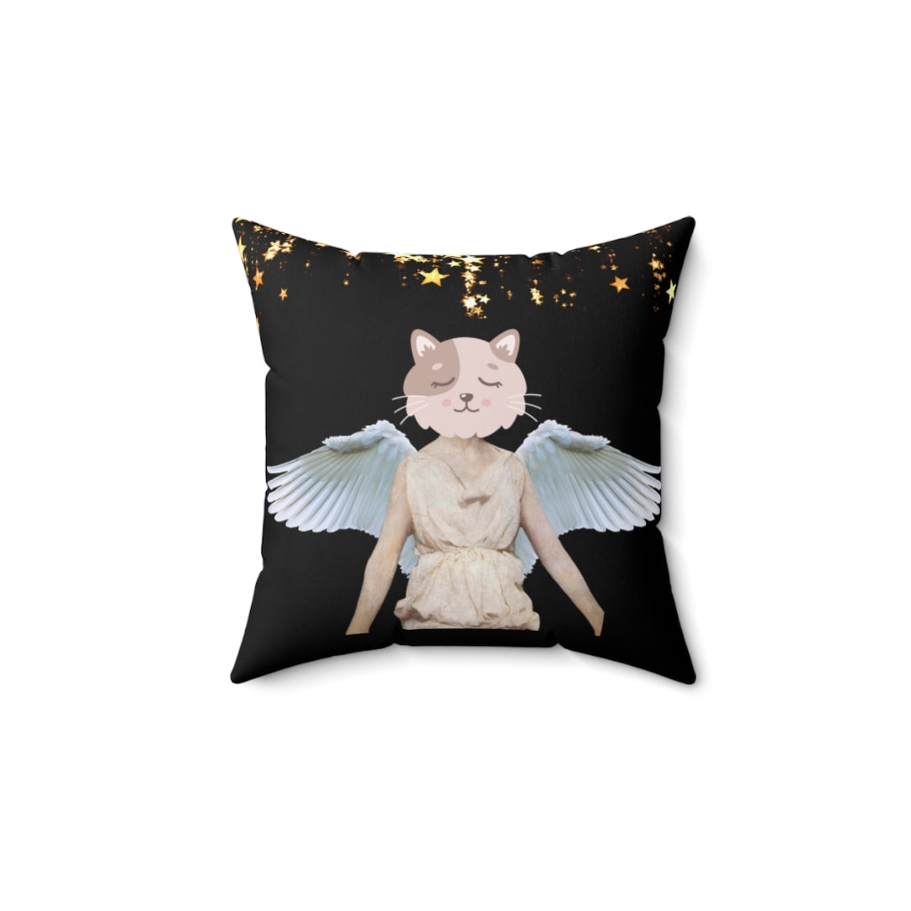 Angel Cat. Cushion Cover.