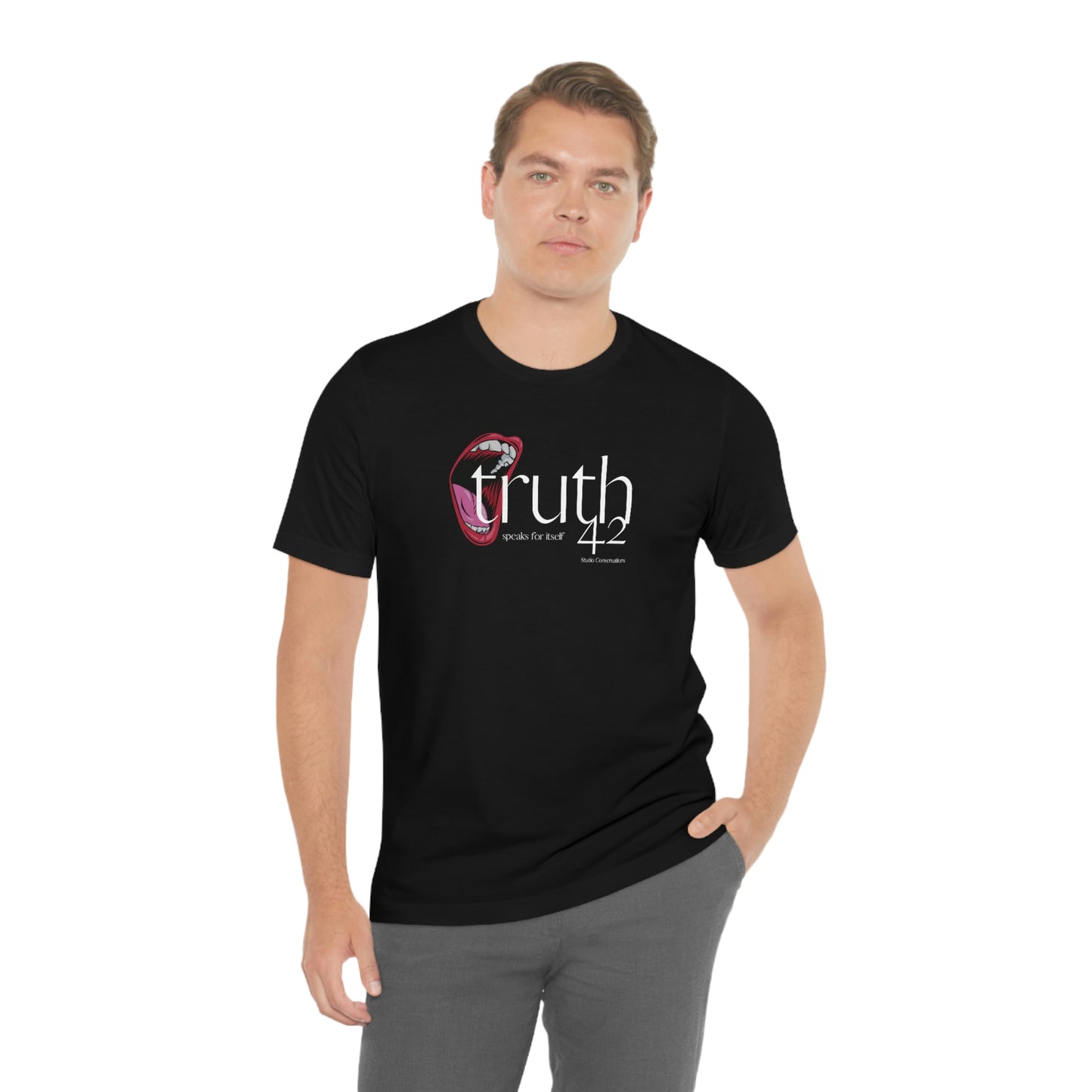 Truth Speaks. Unisex Jersey Short Sleeve Tee.