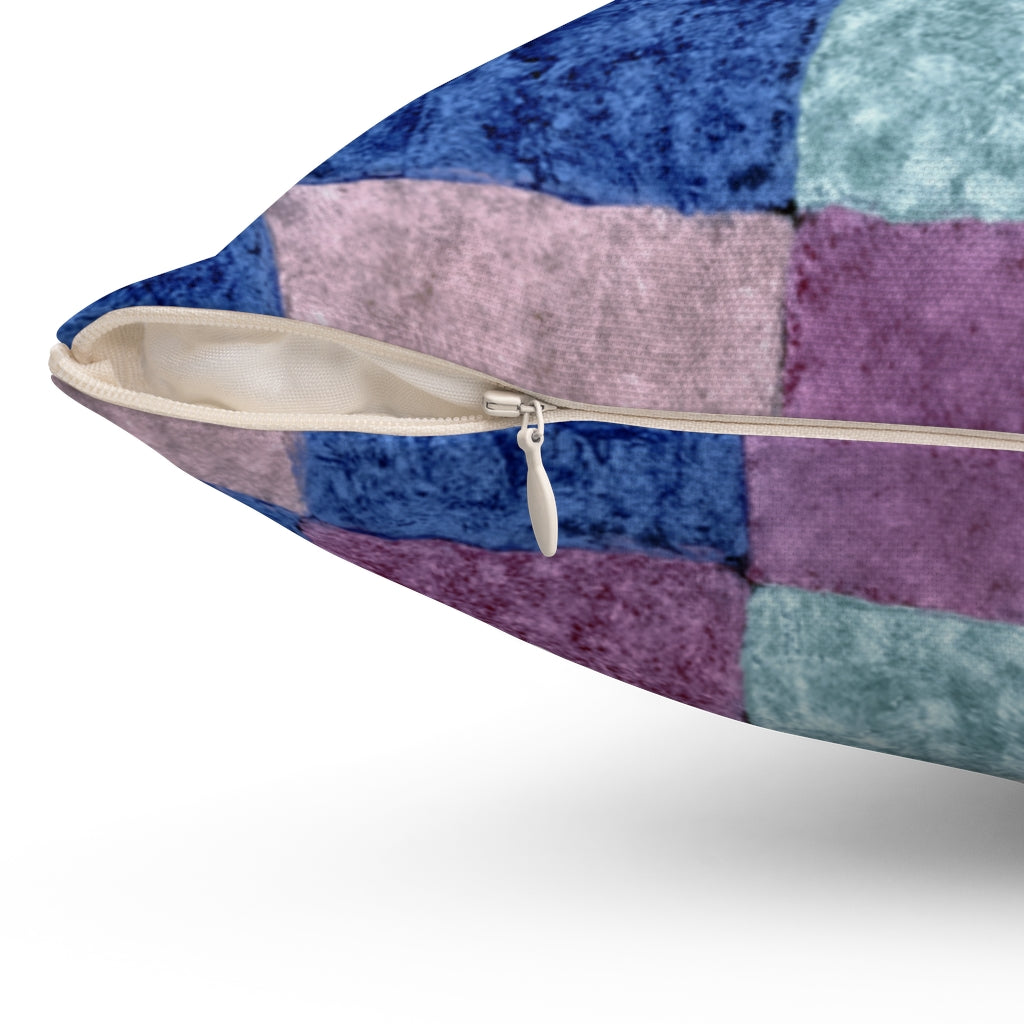 Blue Patchwork - Cushion Cover