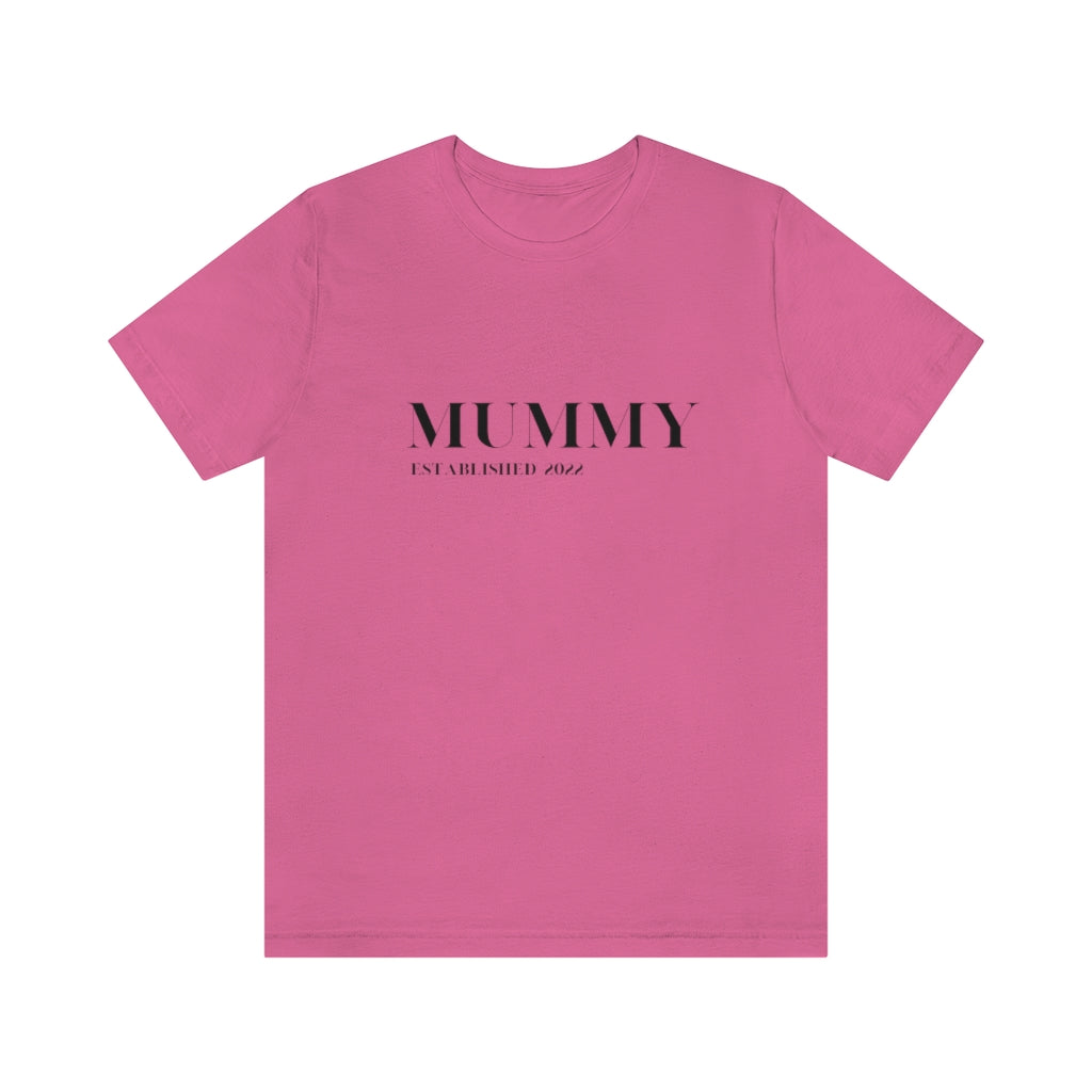 Cavendish. New Mummy Established 2022. Unisex Jersey Short Sleeve Tee