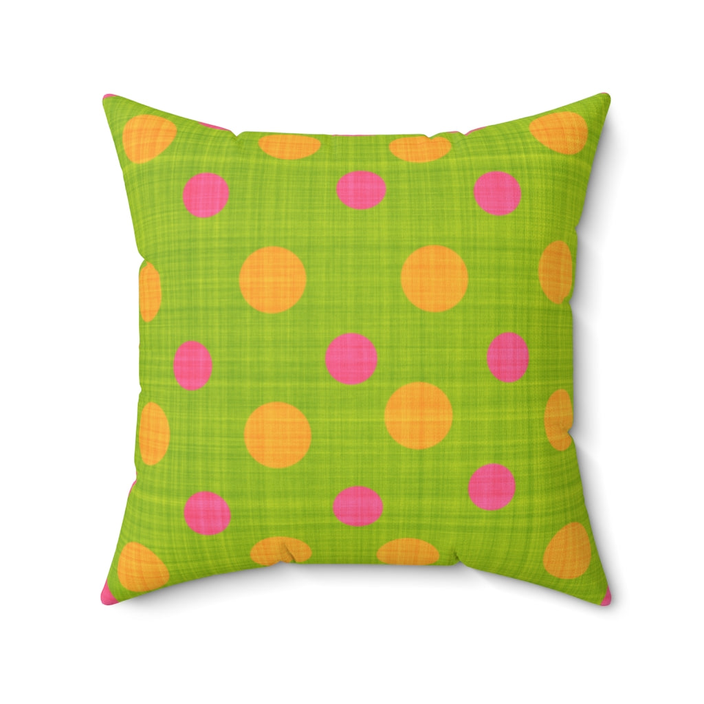Green and Pink Spots.
