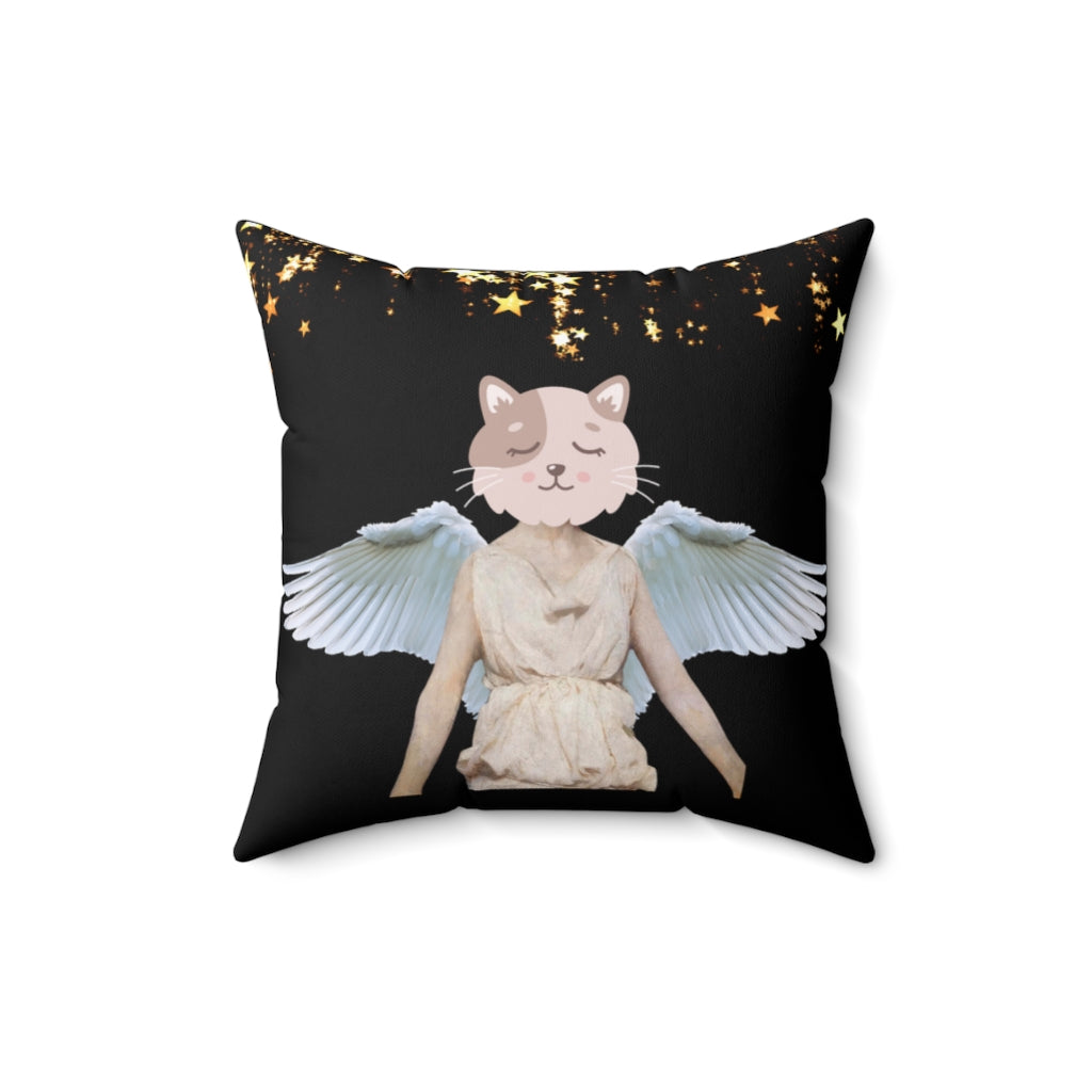 Angel Cat. Cushion Cover.