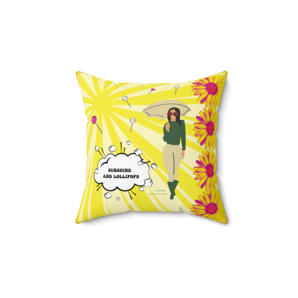 Sunshine and Lollipops Cushion Cover