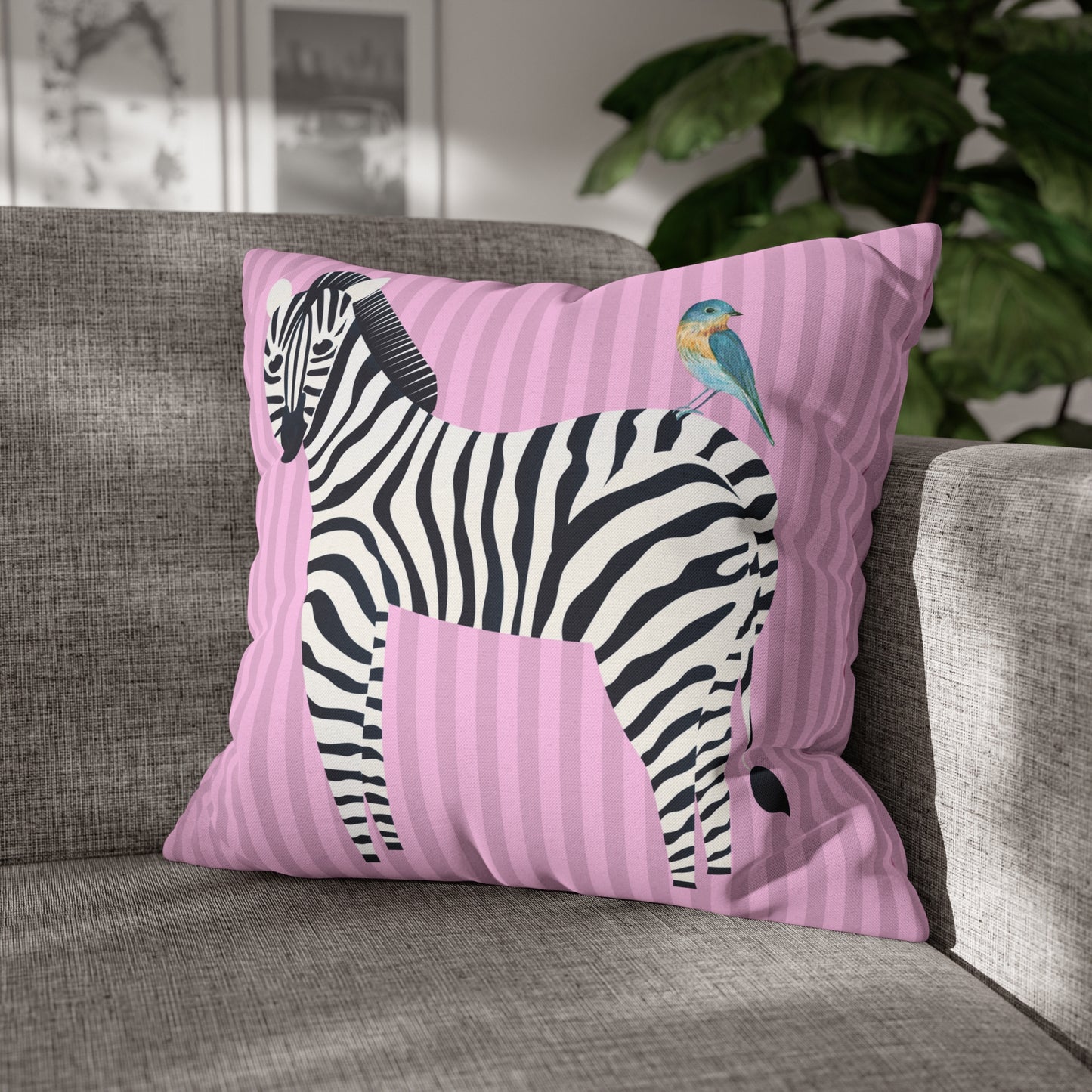 Zebra & Bird.