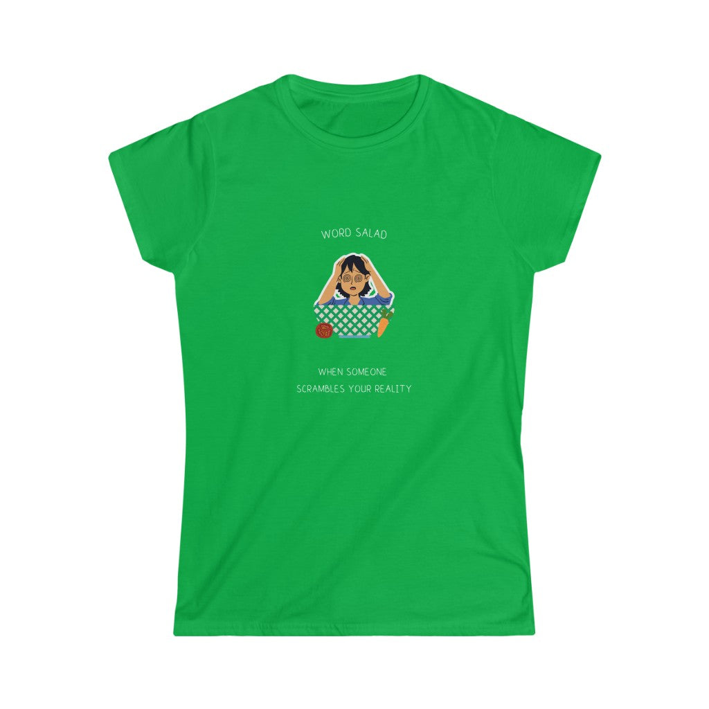 Word Salad. Cavendish Designs. Women's Soft Style T-Shirt.