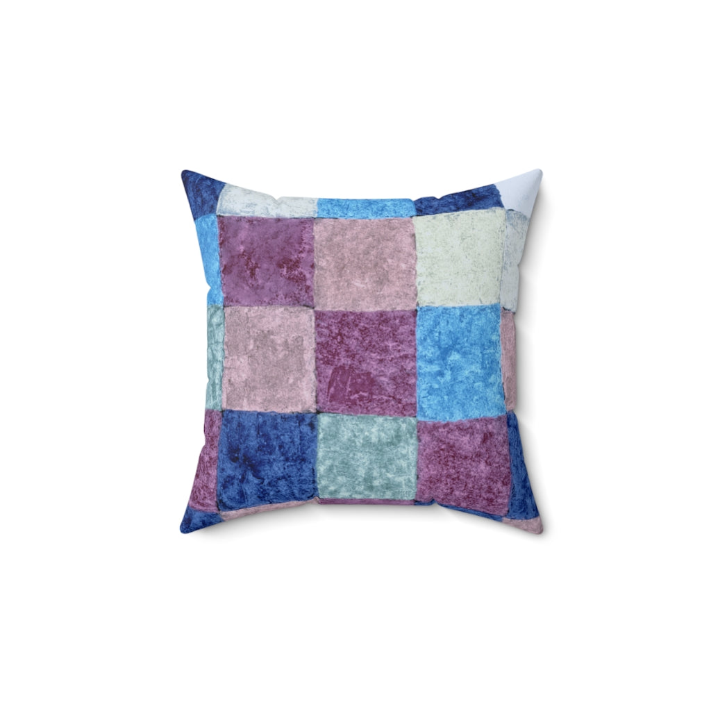 Blue Patchwork - Cushion Cover