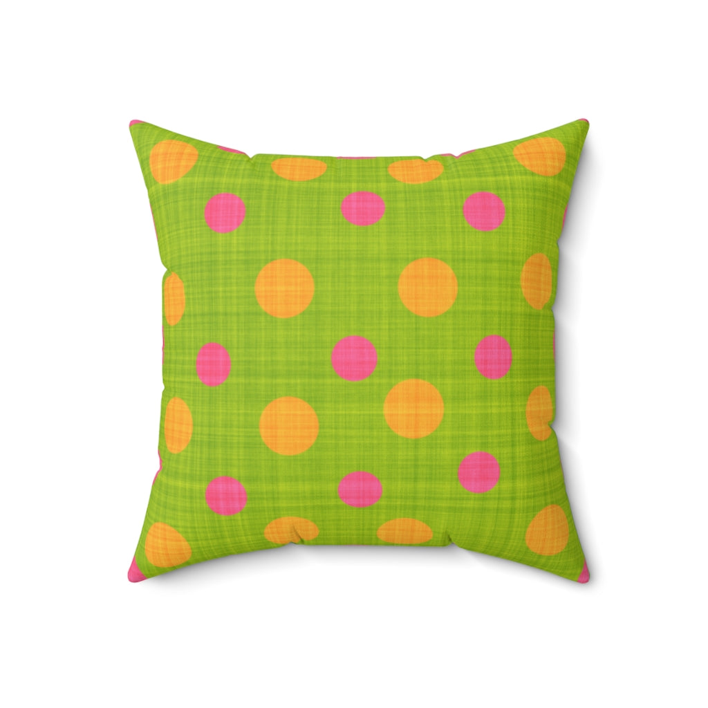 Green and Pink Spots.