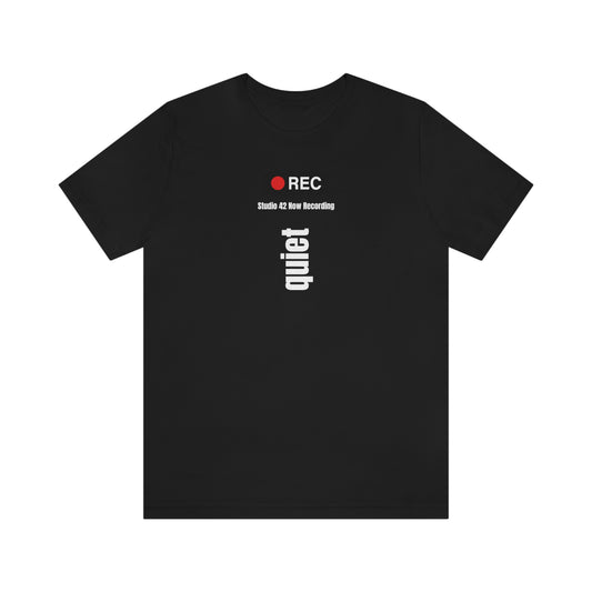 Studio 42 Quiet. Unisex Jersey Short Sleeve Tee.