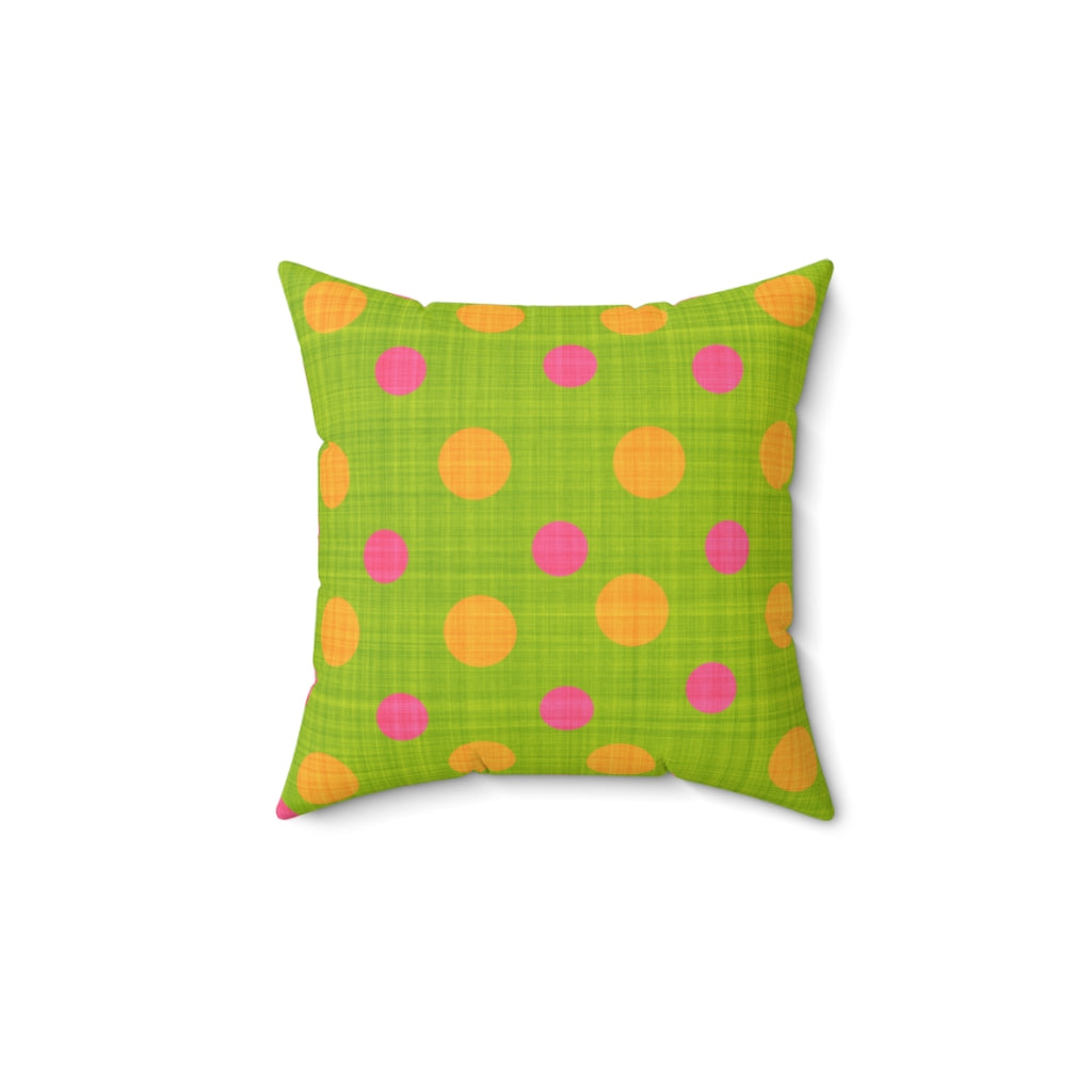 Green and Pink Spots.