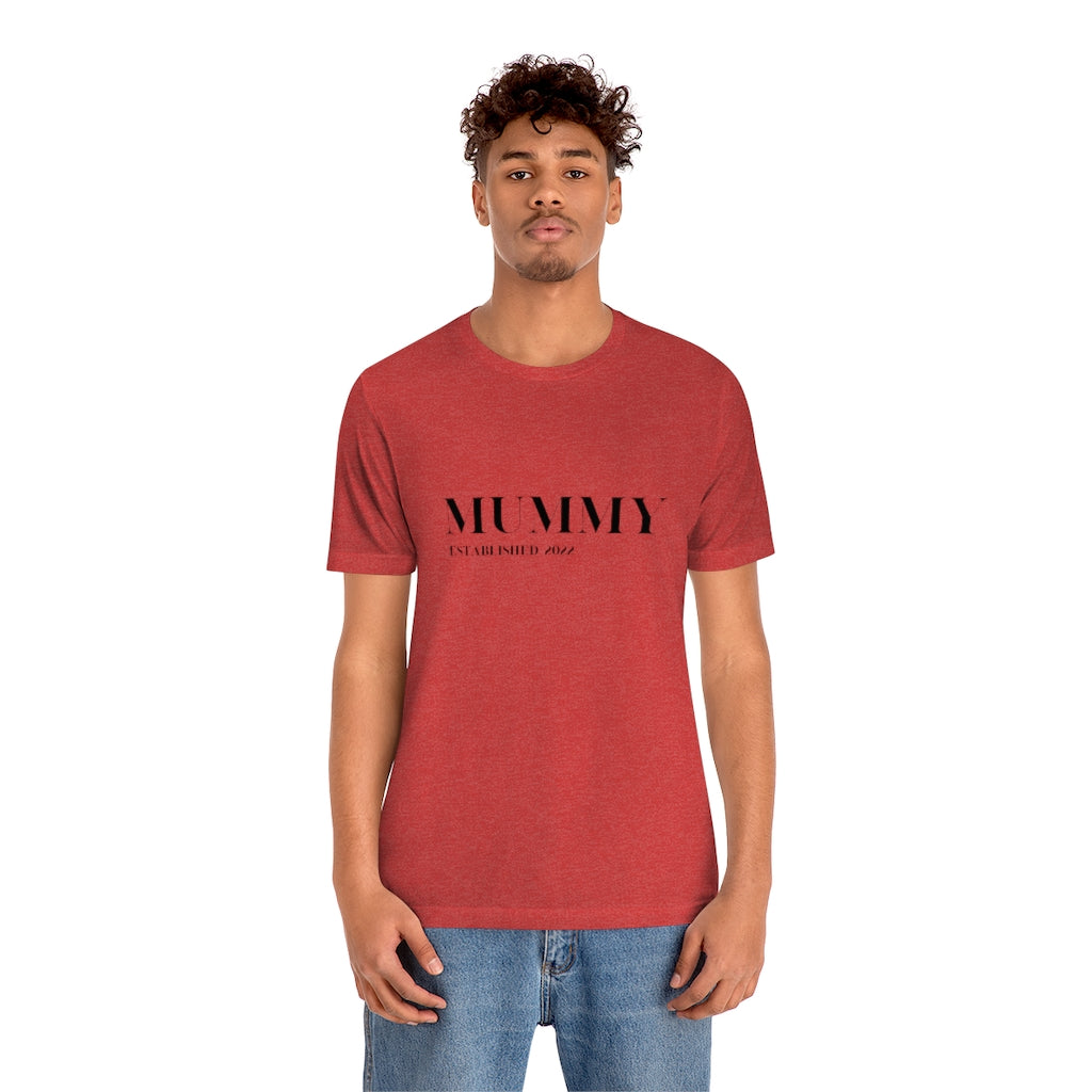 Cavendish. New Mummy Established 2022. Unisex Jersey Short Sleeve Tee