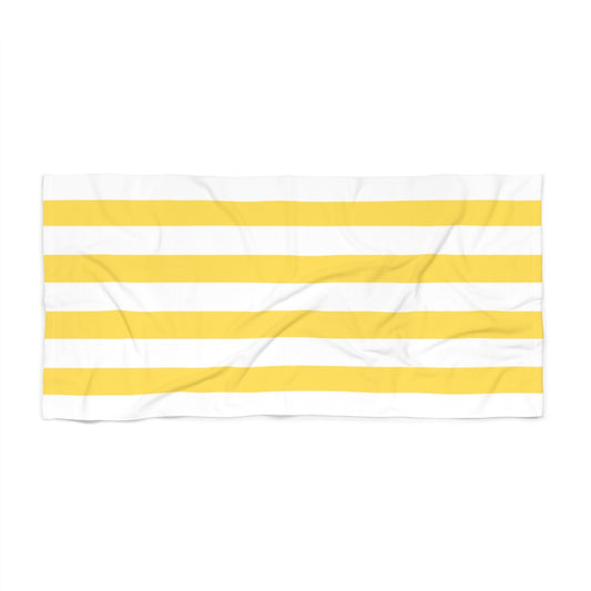 Cavendish Yellow Stripe. Beach Towel.