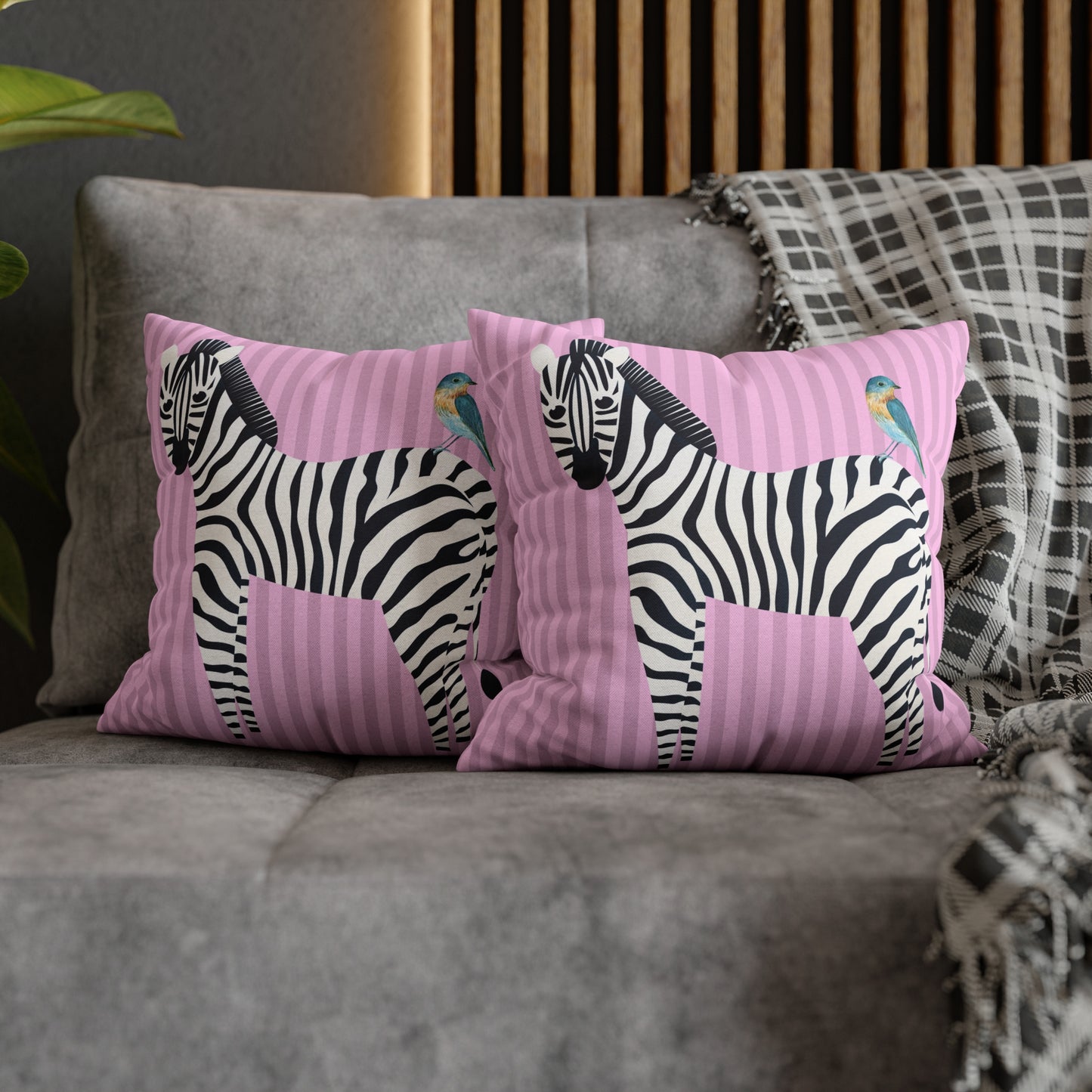 Zebra & Bird.