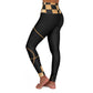 .High Waisted Yoga Leggings - Golden Checks.