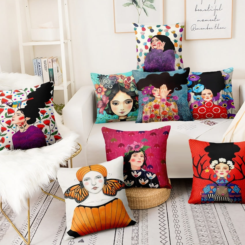 Bold Women Cushion Covers.