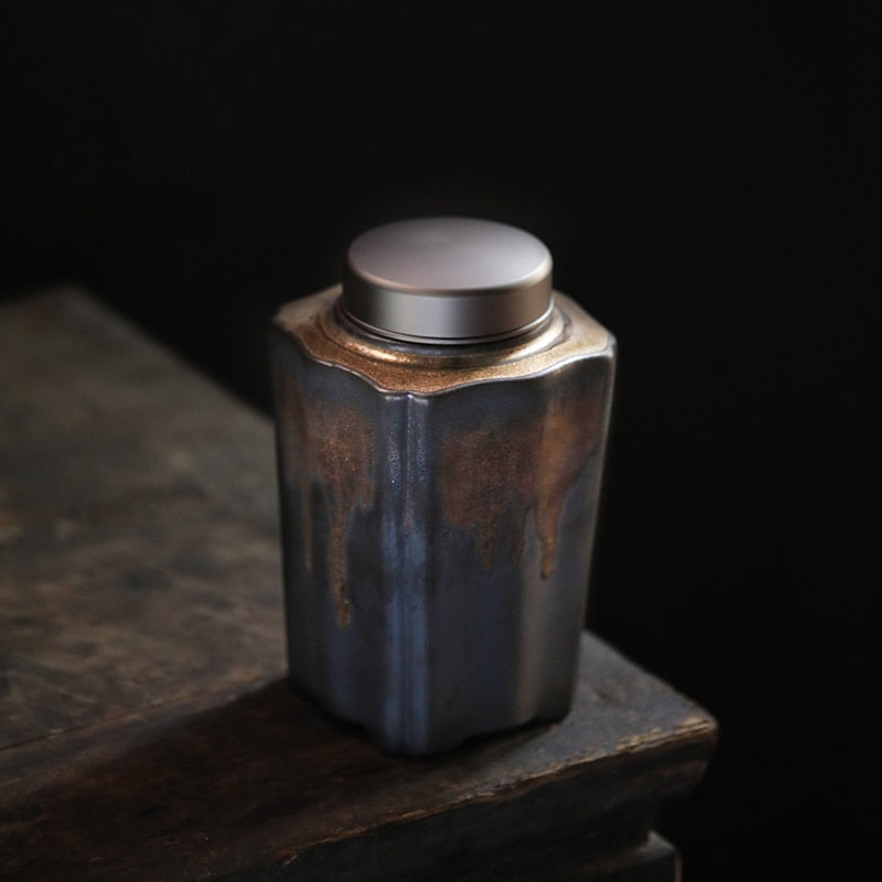 TANGPIN Japanese Styled Ceramic Tea Caddy