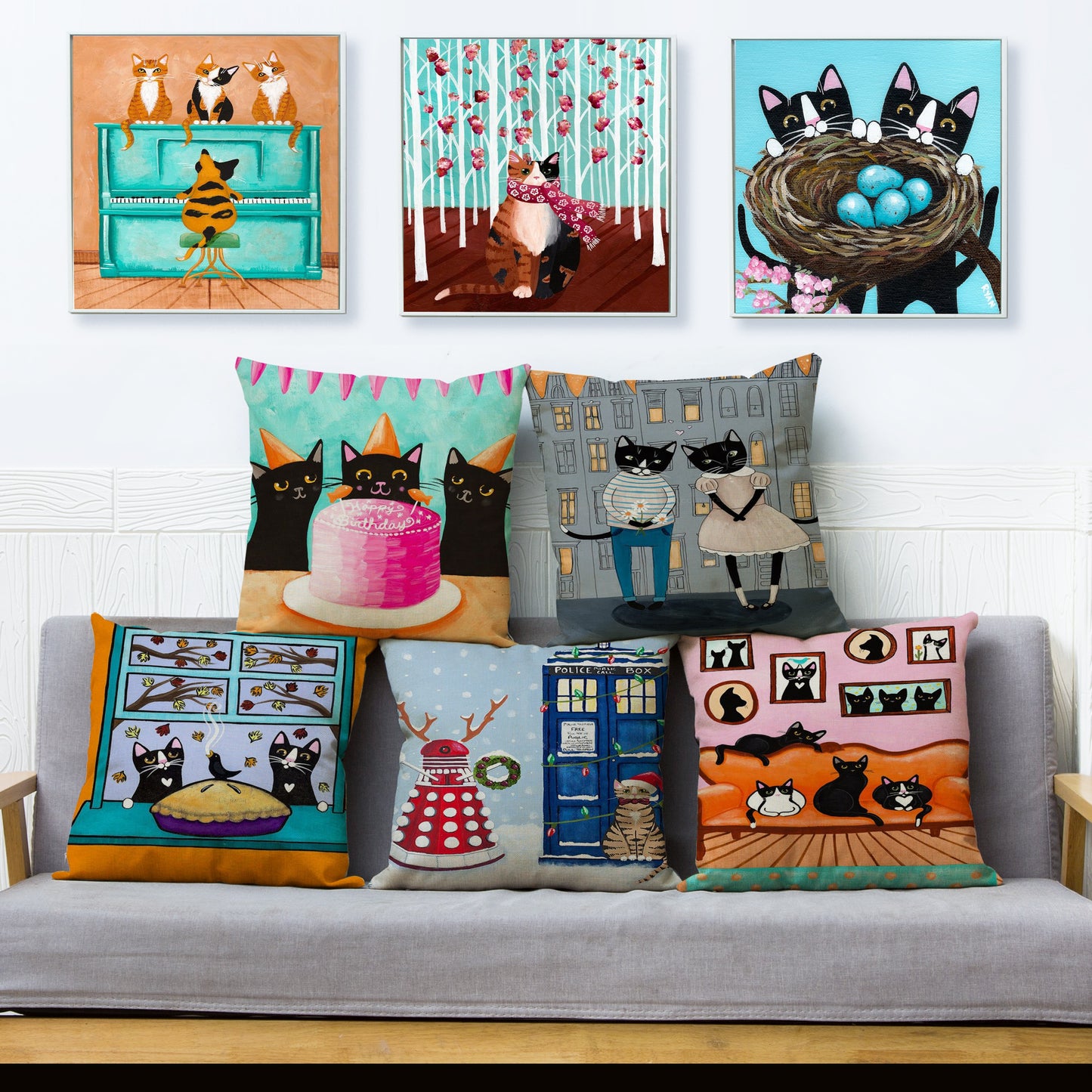 Cute Cats Cushion Cover Series