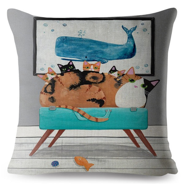Cute Cats Cushion Cover Series