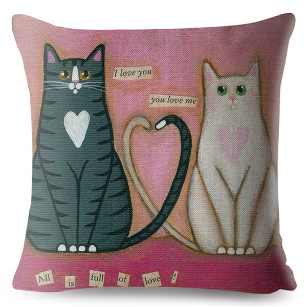 Cute Cats Cushion Cover Series