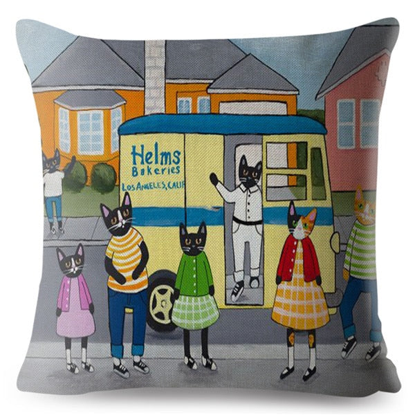 Cute Cats Cushion Cover Series