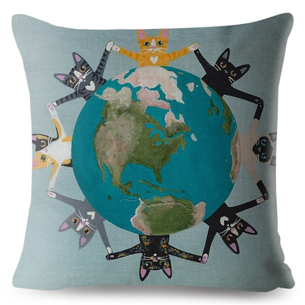 Cute Cats Cushion Cover Series