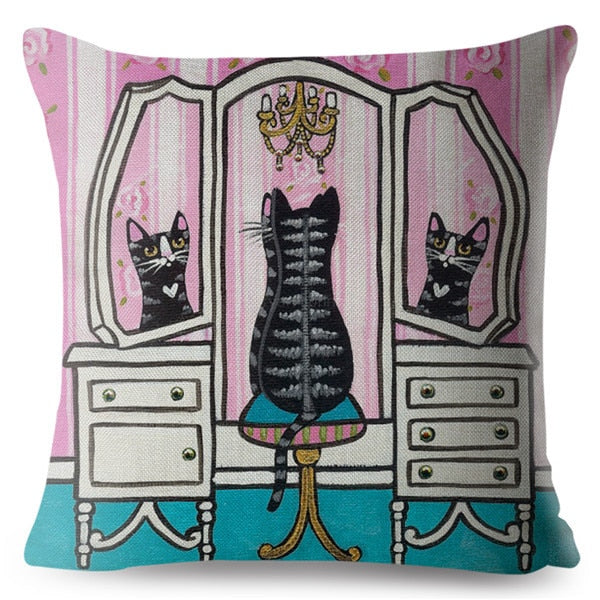 Cute Cats Cushion Cover Series