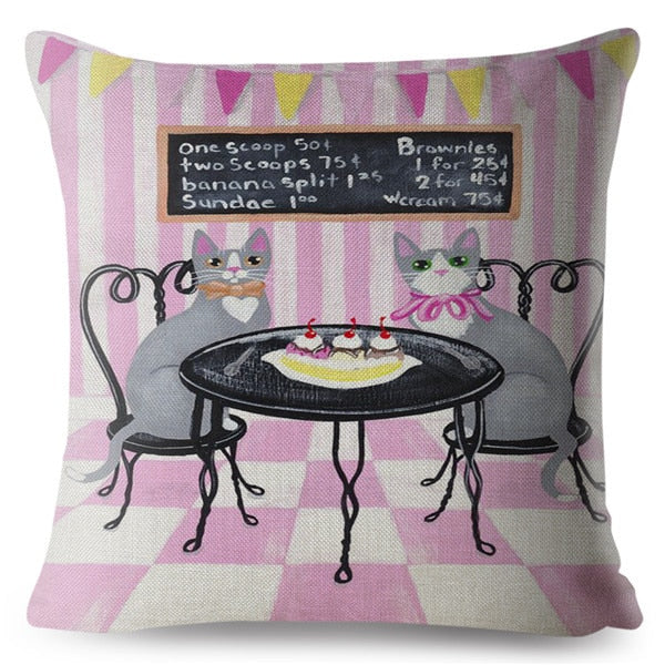 Cute Cats Cushion Cover Series