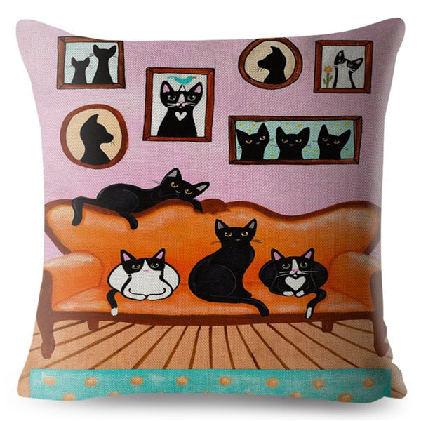 Cute Cats Cushion Cover Series