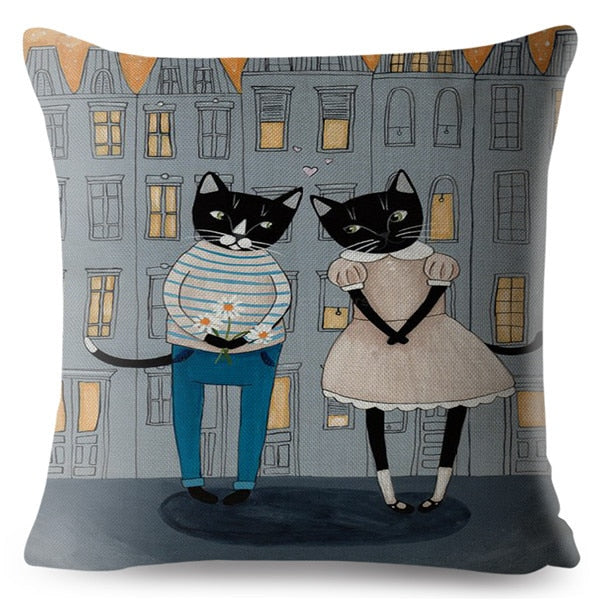 Cute Cats Cushion Cover Series