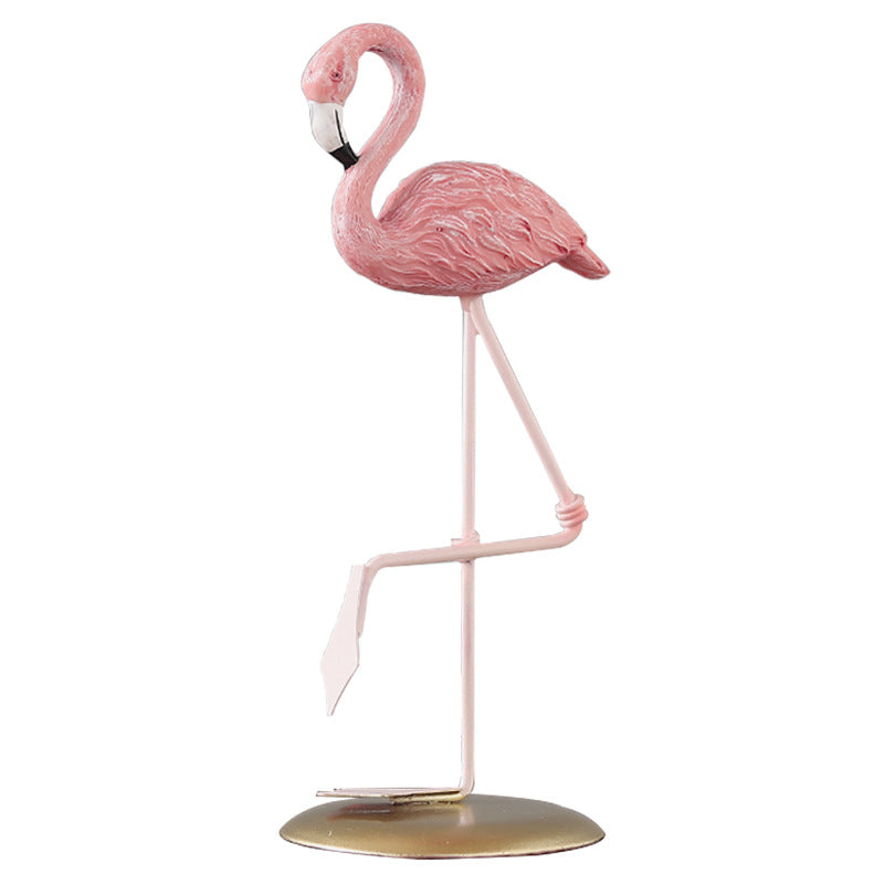 Pink Flamingos Resin Ornaments