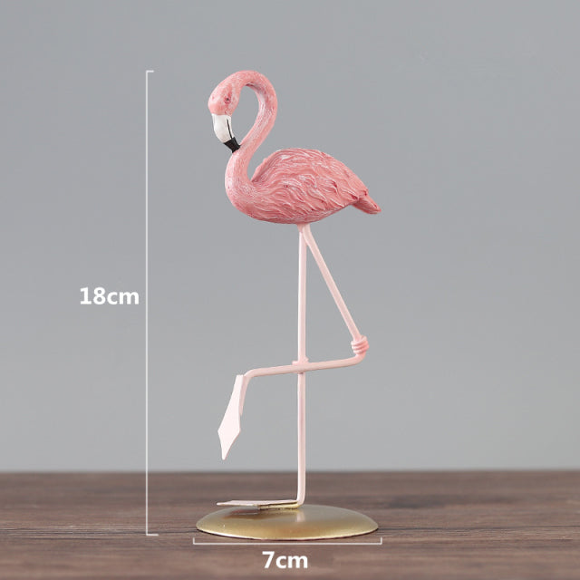 Pink Flamingos Resin Ornaments